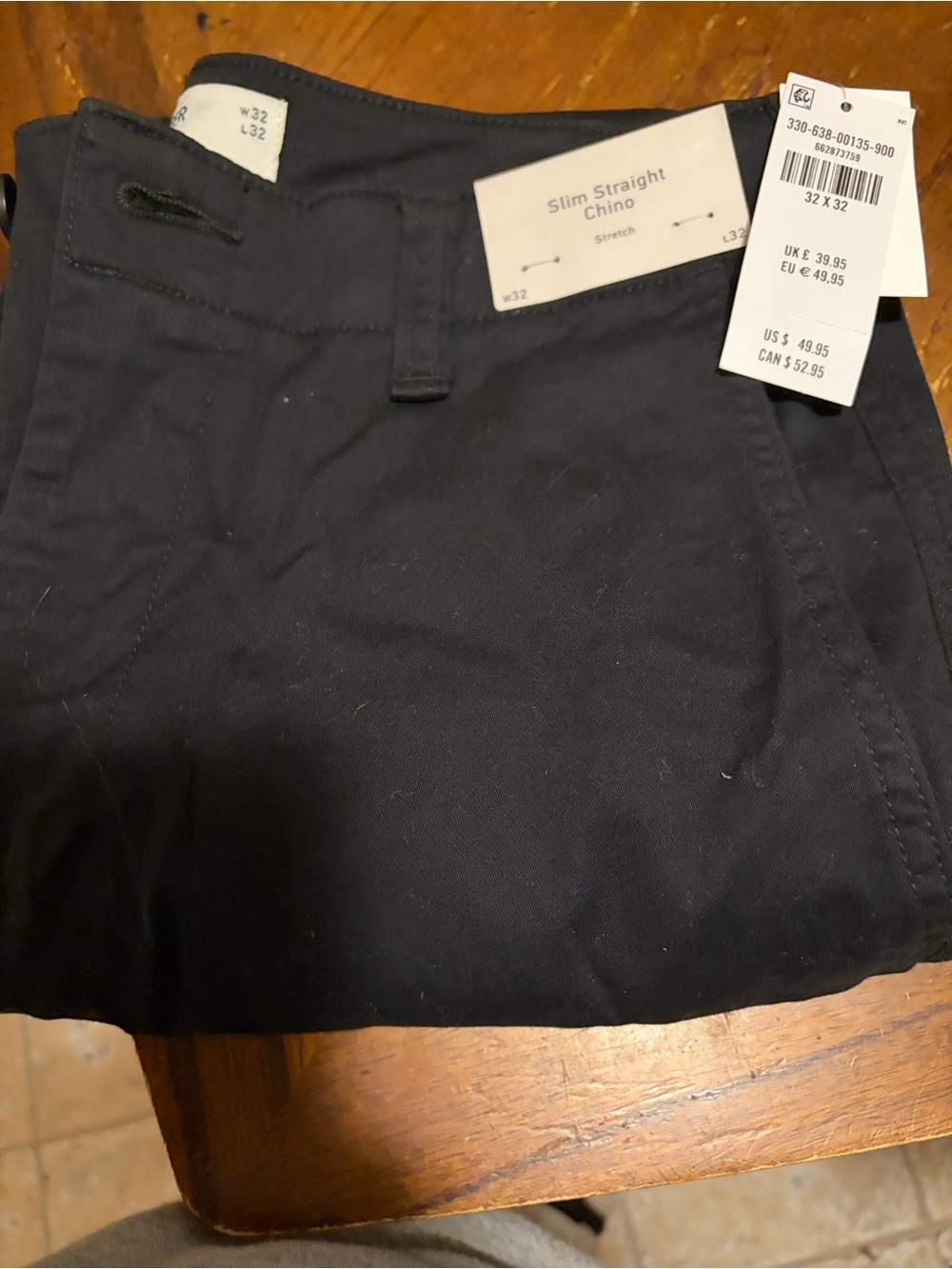 Old Navy Slim Straight Chino Shorts - Black